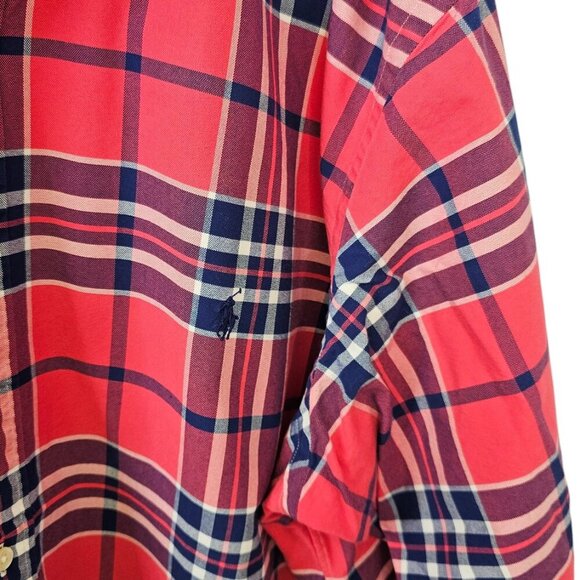 Ralph Lauren Mens Classic Fit Long Sleeve Button Down Shirt, Plaid, Size 2XB - Picture 5 of 8